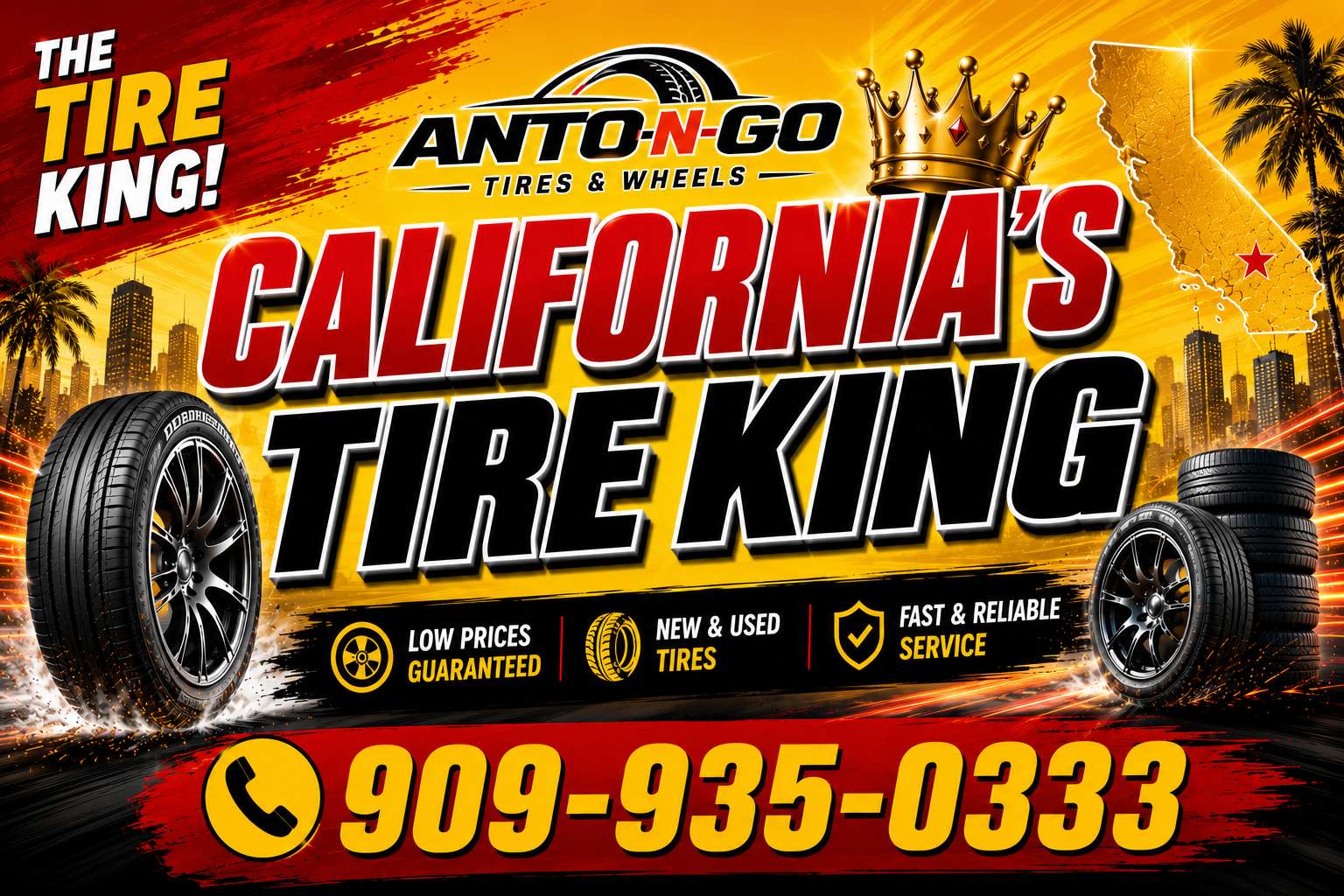 California Tire King promotional banner